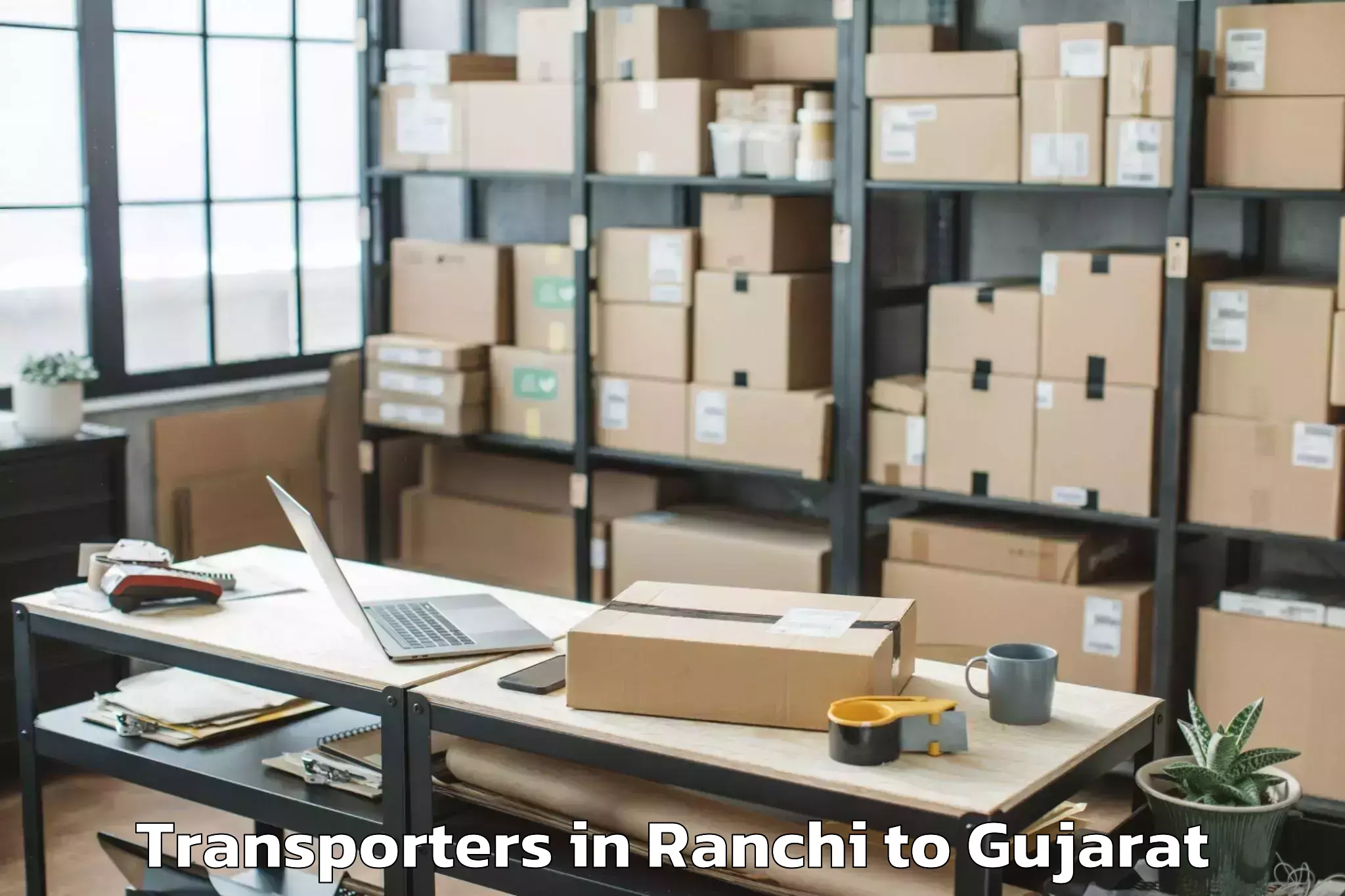 Top Ranchi to Navrangpura Transporters Available